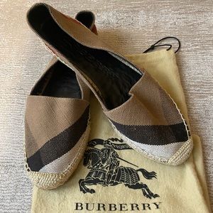 Burberry Hodgeson Check Espadrilles flats -